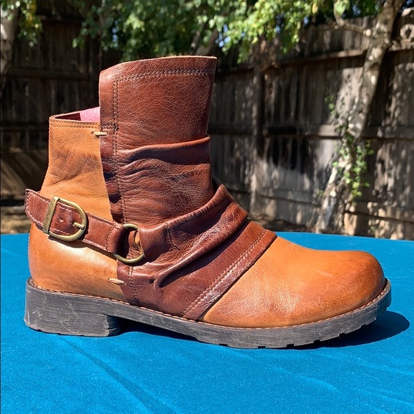Jafa Shoes - Jafa 2129 Camel & Brown Ankle Boots Size 37